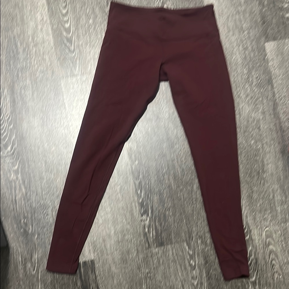 Burgundy LuLuLemon Leggings